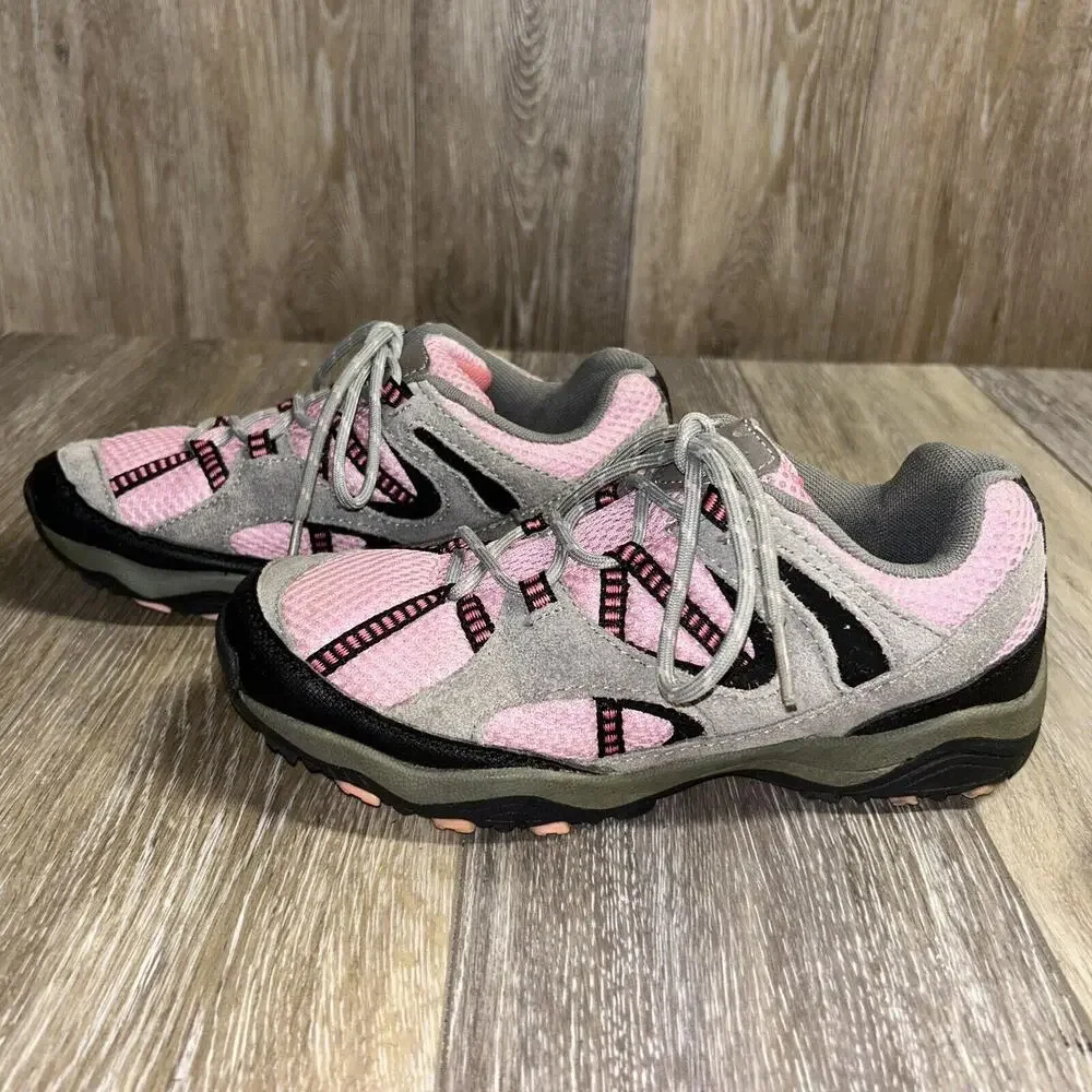 Gander Mountain Trail Climber Explorer Low Pink Gray Youth Size 5 Sneaker Shoes